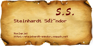 Steinhardt Sándor névjegykártya